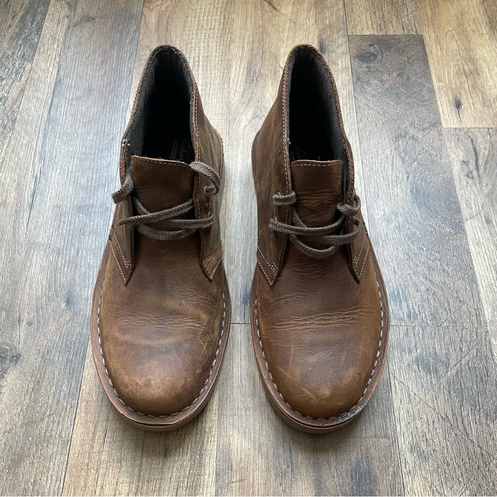 Clark's Collection Men's Brown Leather Bushacre 2 Beeswax Boots Desert